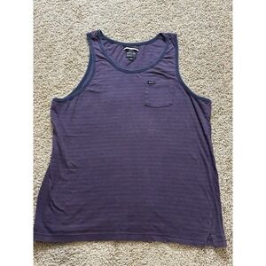 Men's RVCA Striped Tank Top - Large